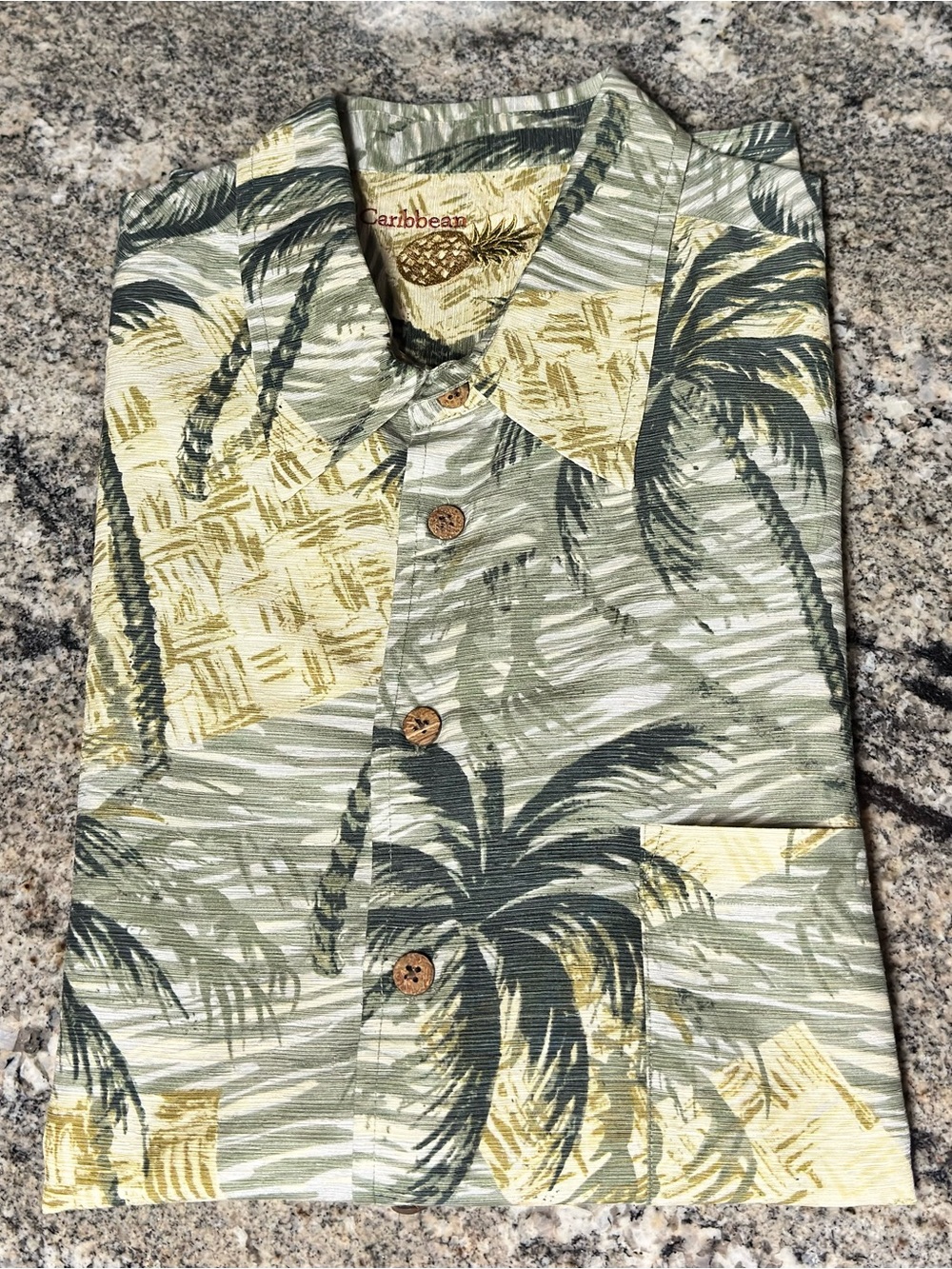 Caribbean Short Sleeve Button Down 3XL